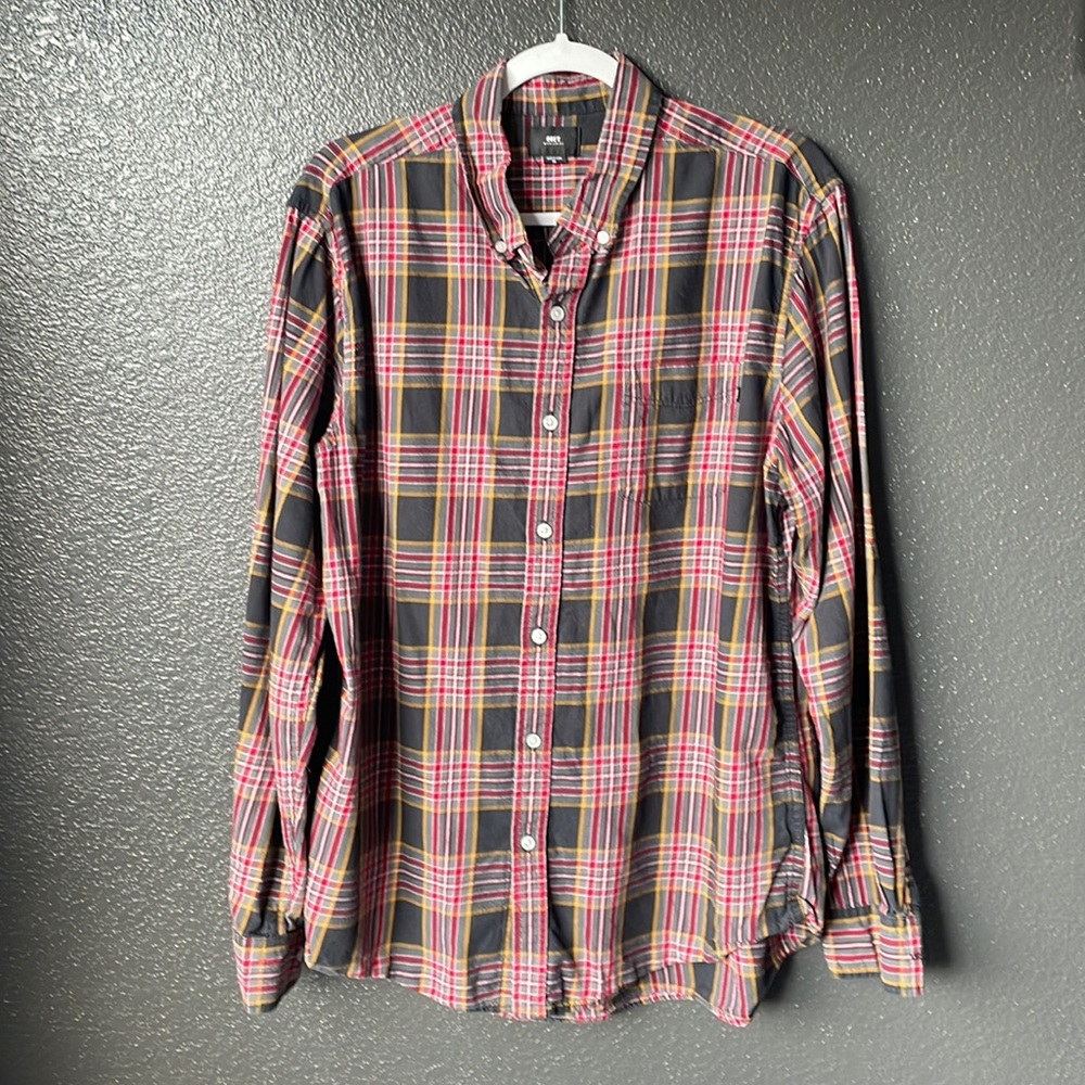 Obey Multicolor Plaid Casual Button Down Shirt